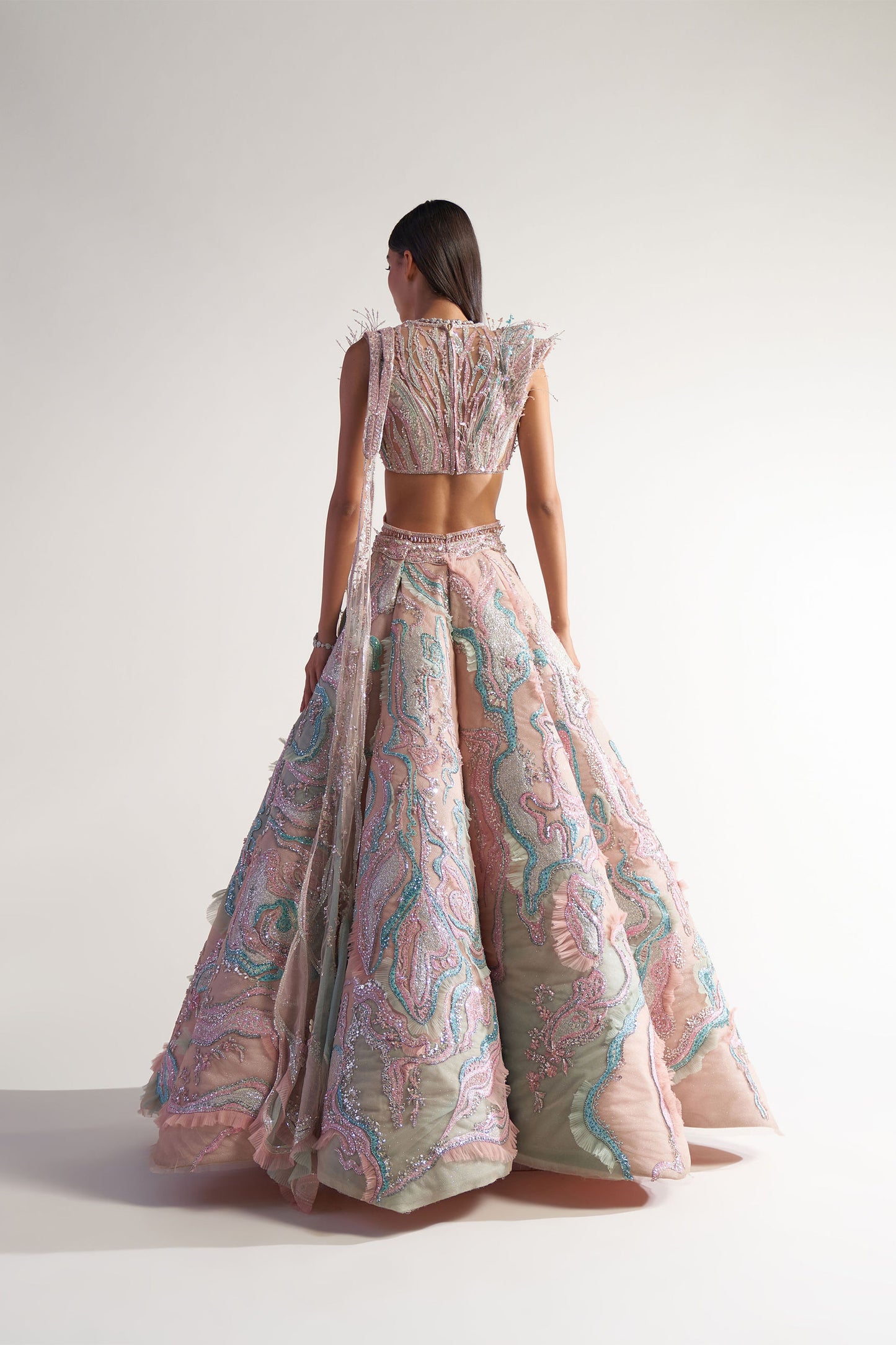 Marble Lehenga