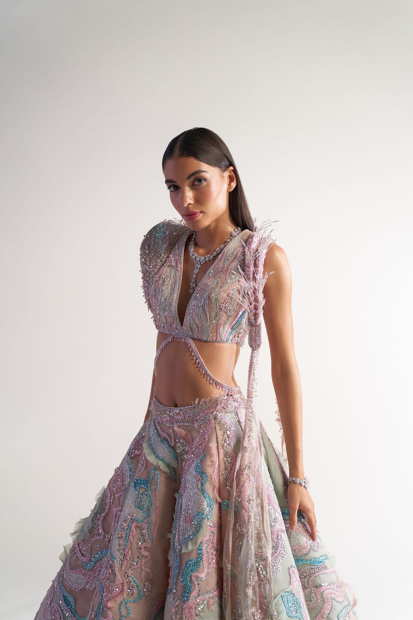 Marble Lehenga