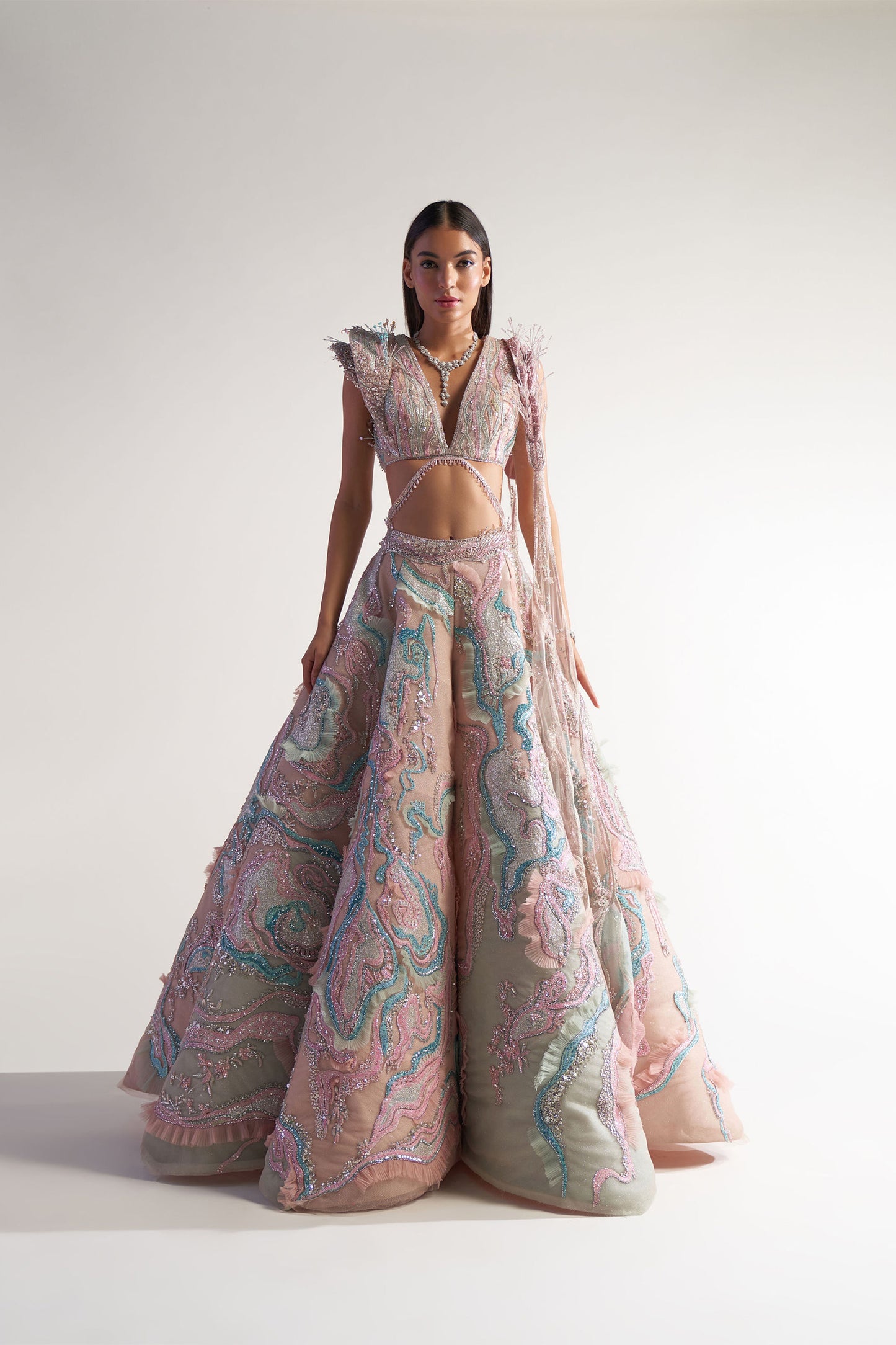 Marble Lehenga