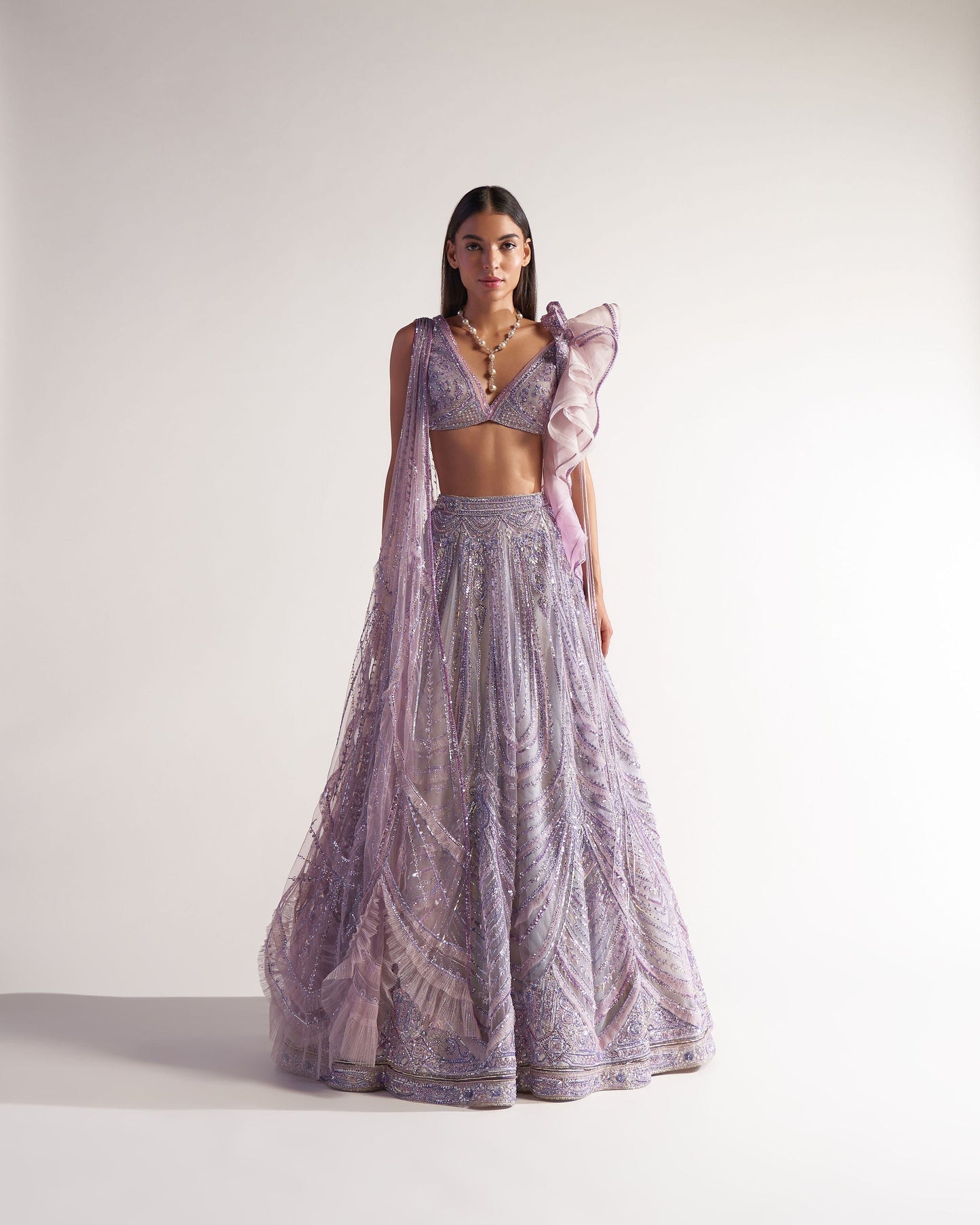 Ruffle Lehenga