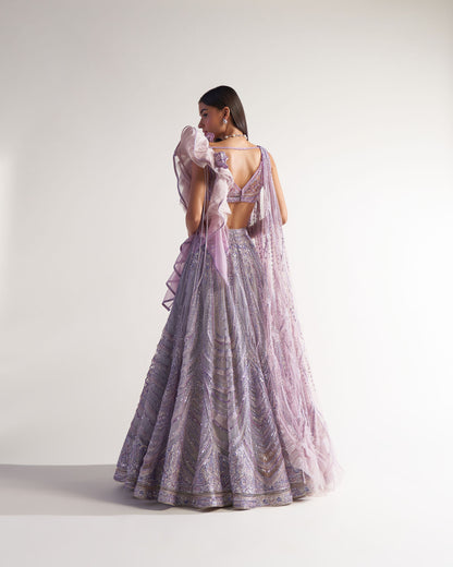 Ruffle Lehenga